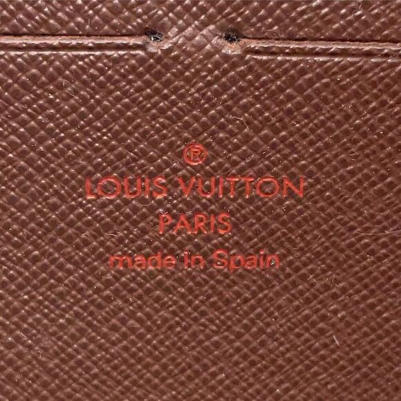 Louis Vuitton Vintage Damier Ebene Compact Sarah Wallet W/Box Zip Around - Picture 11 of 16